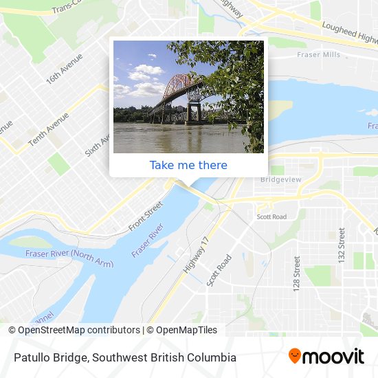 Patullo Bridge map