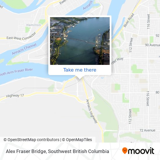 Alex Fraser Bridge map