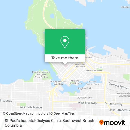 St Paul's hospital-Dialysis Clinic map