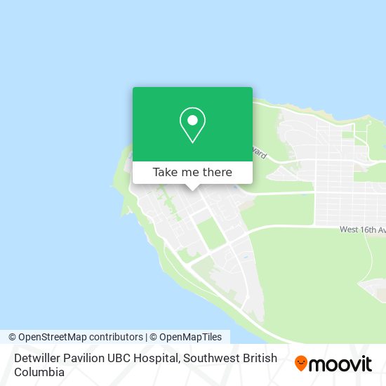 Detwiller Pavilion UBC Hospital map