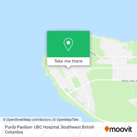 Purdy Pavilion- UBC Hospital map