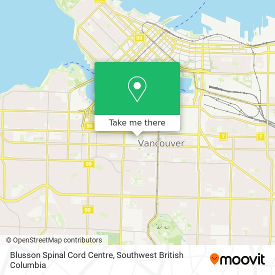 Blusson Spinal Cord Centre map
