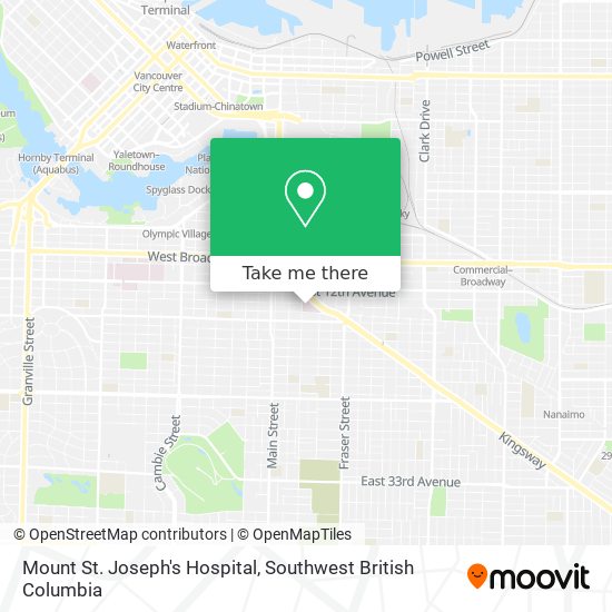 Mount St. Joseph's Hospital map