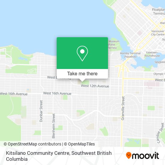 Kitsilano Community Centre map