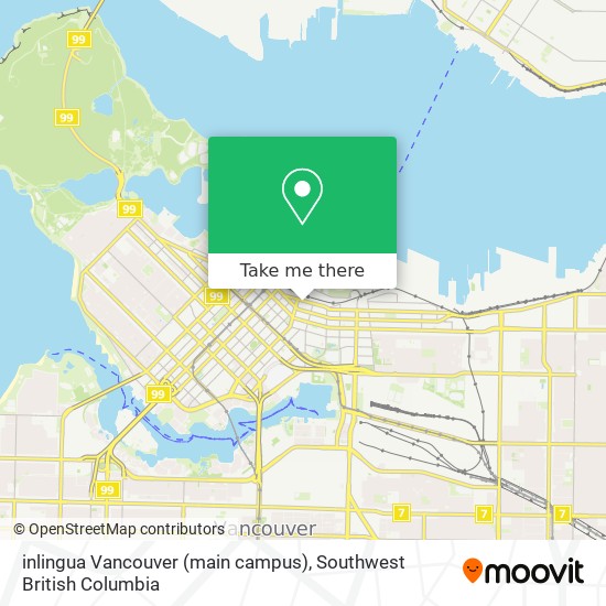 inlingua Vancouver (main campus) map