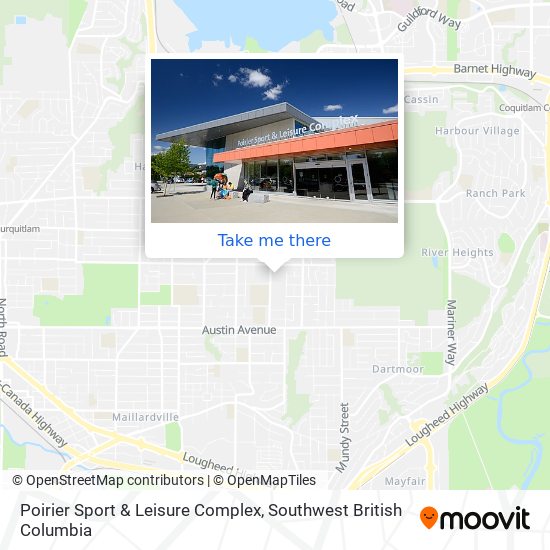 Poirier Sport & Leisure Complex map