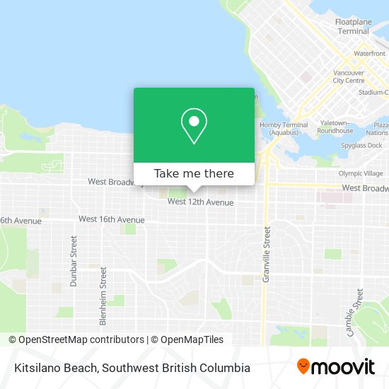 Kitsilano Beach map