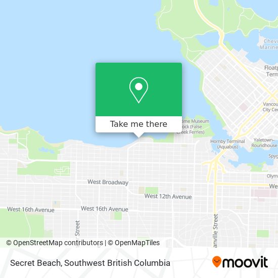 Secret Beach map