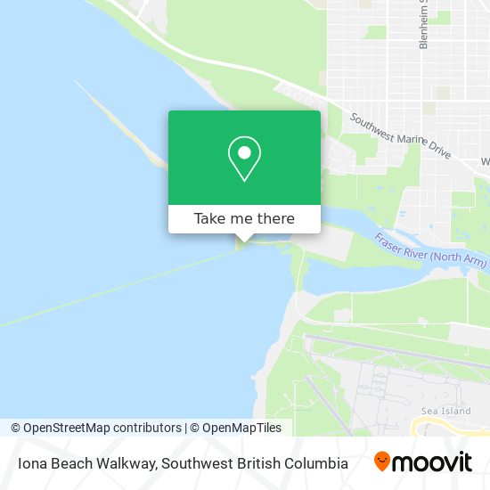 Iona Beach Walkway map