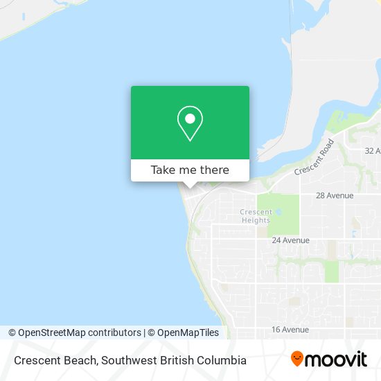 Crescent Beach map