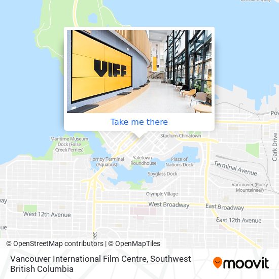 Vancouver International Film Centre map