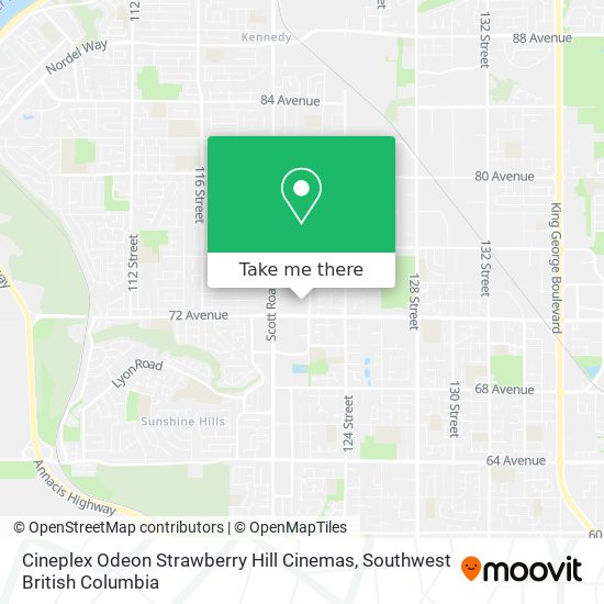 Cineplex Odeon Strawberry Hill Cinemas map