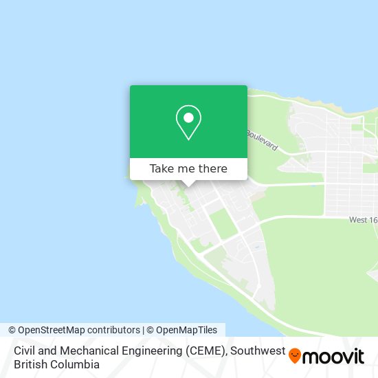 Civil and Mechanical Engineering (CEME) map