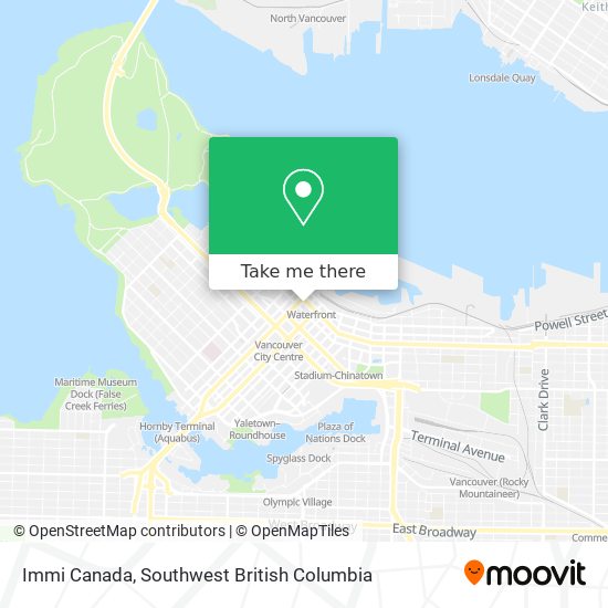 Immi Canada map