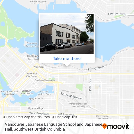 Vancouver Japanese Language School and Japanese Hall map