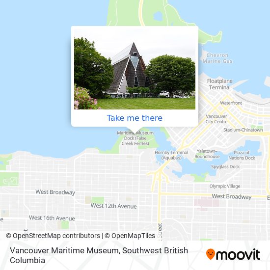 Vancouver Maritime Museum map