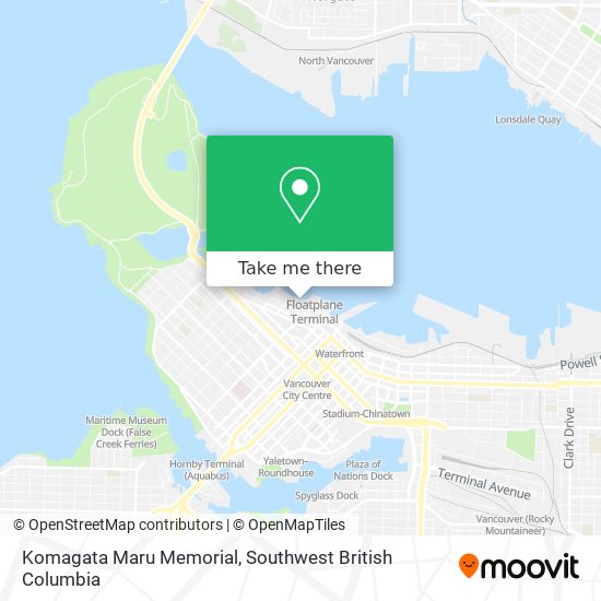 Komagata Maru Memorial map