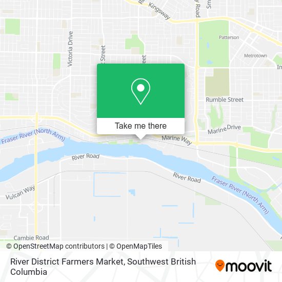 River District Farmers Market map