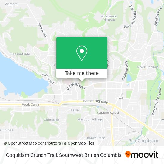 Coquitlam Crunch Trail map