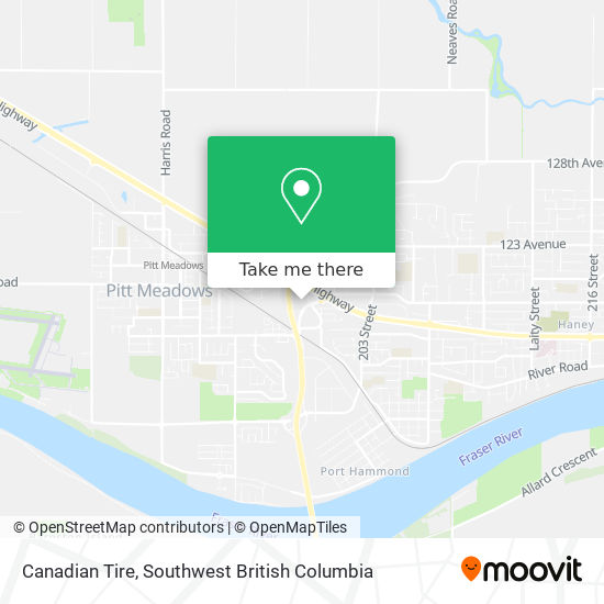 Canadian Tire map