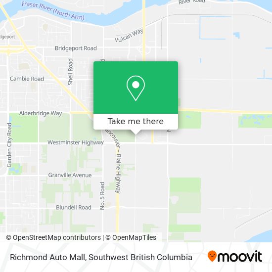 Richmond Auto Mall map