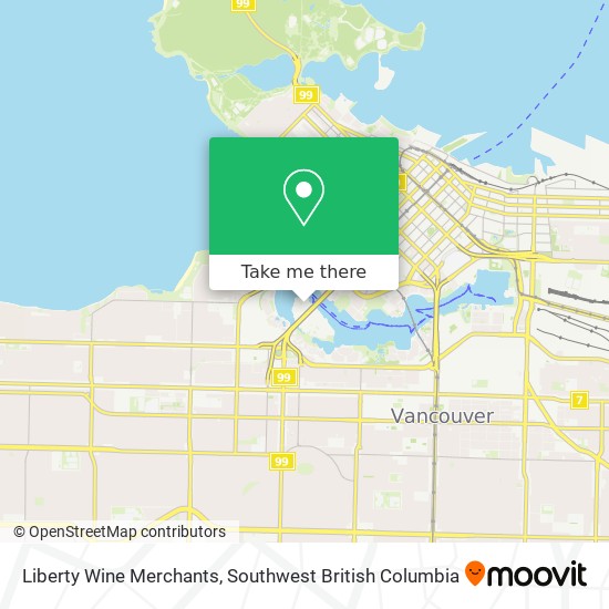 Liberty Wine Merchants map