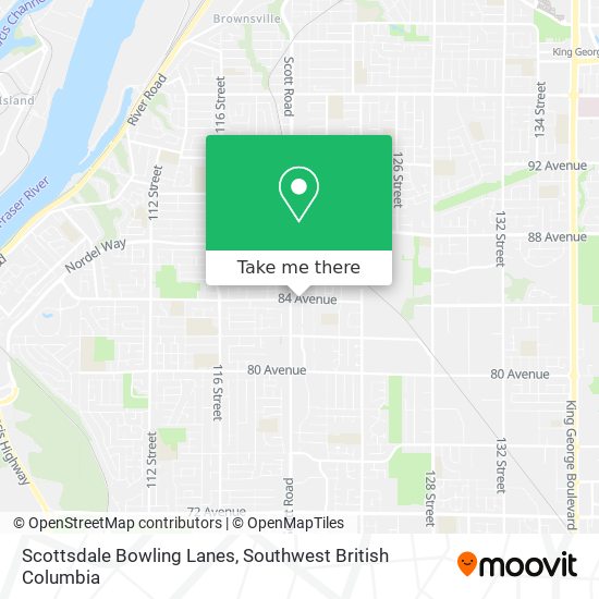 Scottsdale Bowling Lanes map