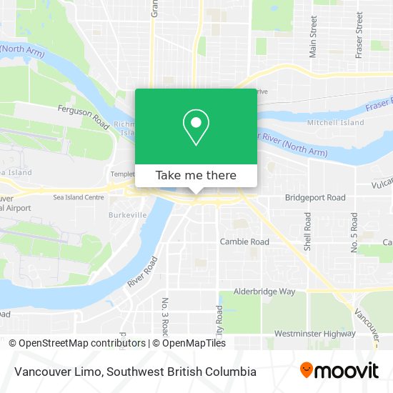 Vancouver Limo map