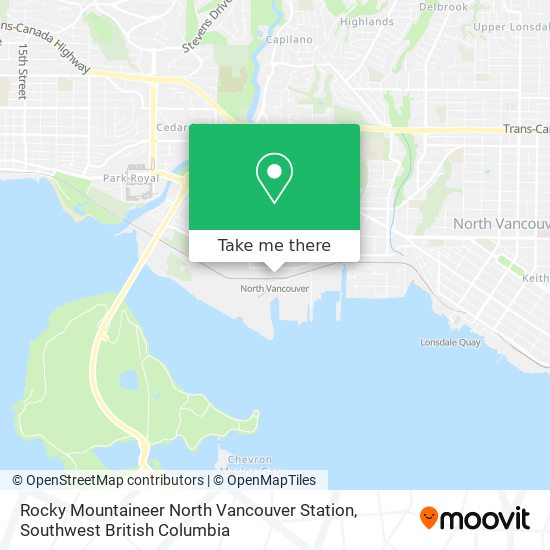 Rocky Mountaineer North Vancouver Station plan