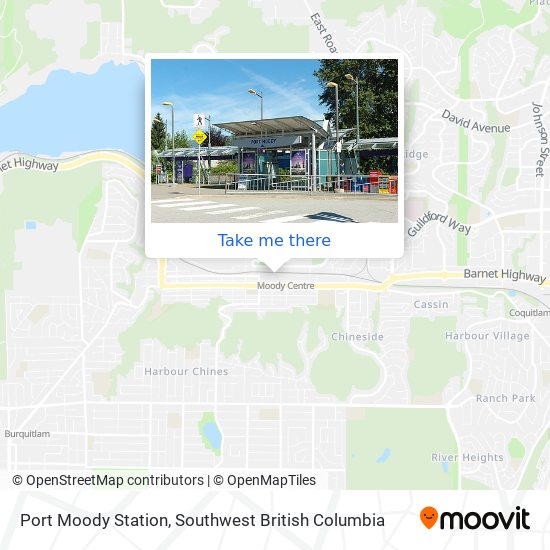 Port Moody Station map