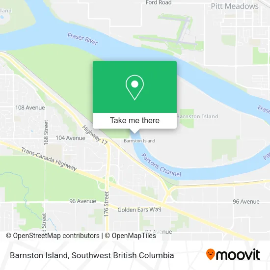 Barnston Island map