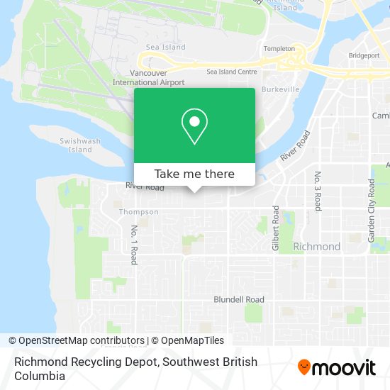 Richmond Recycling Depot map