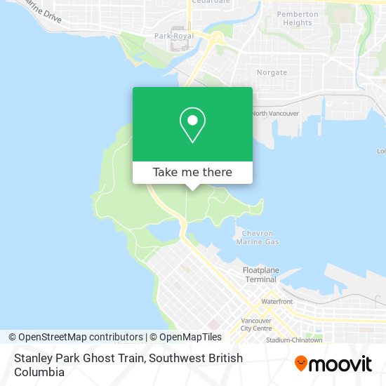 Stanley Park Ghost Train map
