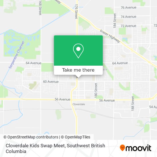 Cloverdale Kids Swap Meet map