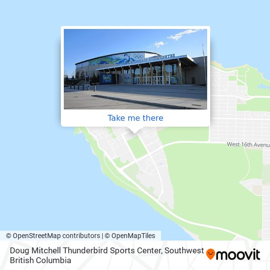 Doug Mitchell Thunderbird Sports Center map