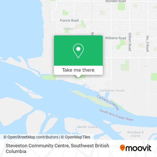 Steveston Community Centre map