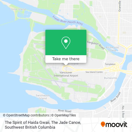 The Spirit of Haida Gwaii, The Jade Canoe map