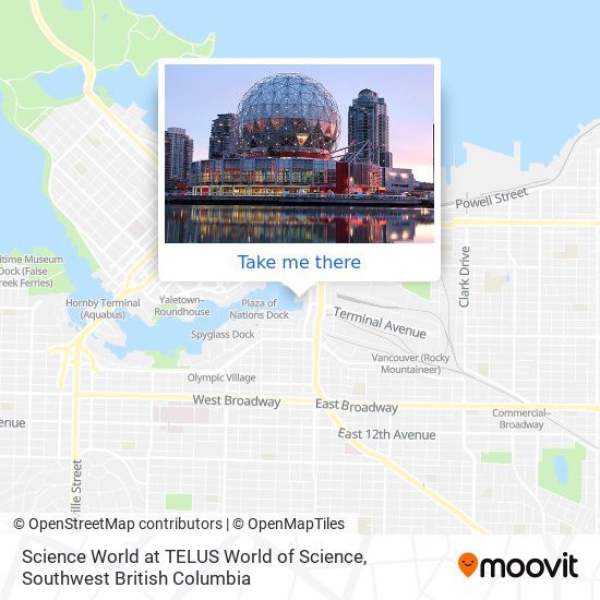 Science World at TELUS World of Science map