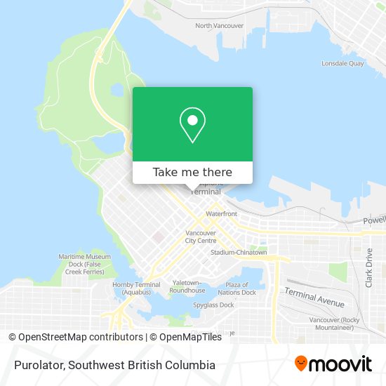 Purolator map