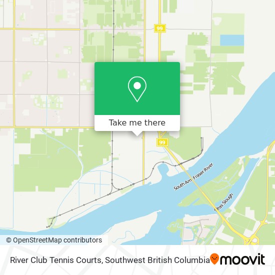 River Club Tennis Courts map