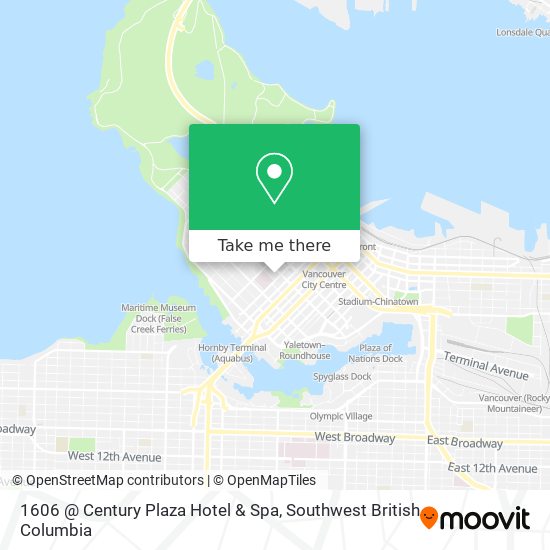 1606 @ Century Plaza Hotel & Spa map