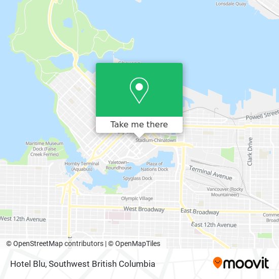 Hotel Blu map