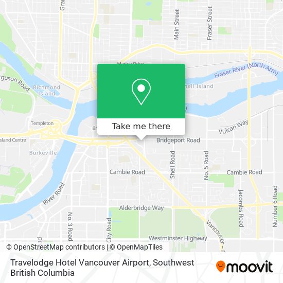 Travelodge Hotel Vancouver Airport map