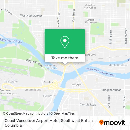 Coast Vancouver Airport Hotel map