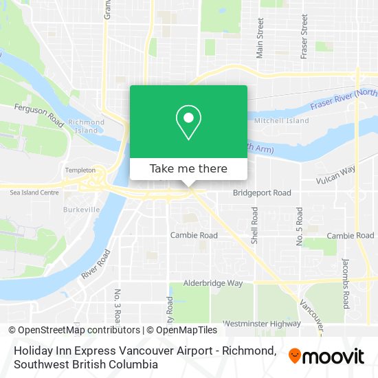 Holiday Inn Express Vancouver Airport - Richmond map