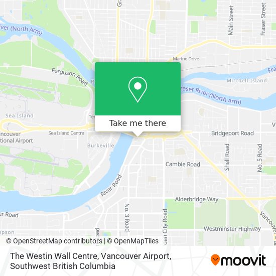 The Westin Wall Centre, Vancouver Airport map