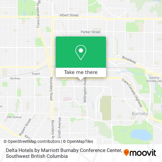 Delta Hotels by Marriott Burnaby Conference Center map