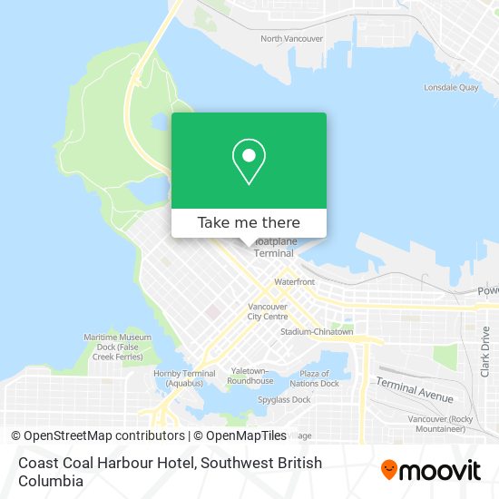 Coast Coal Harbour Hotel map