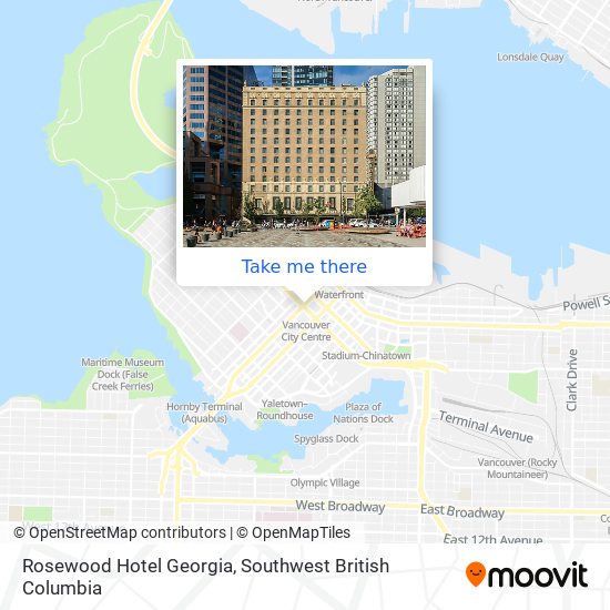 Rosewood Hotel Georgia map