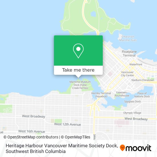 Heritage Harbour Vancouver Maritime Society Dock plan